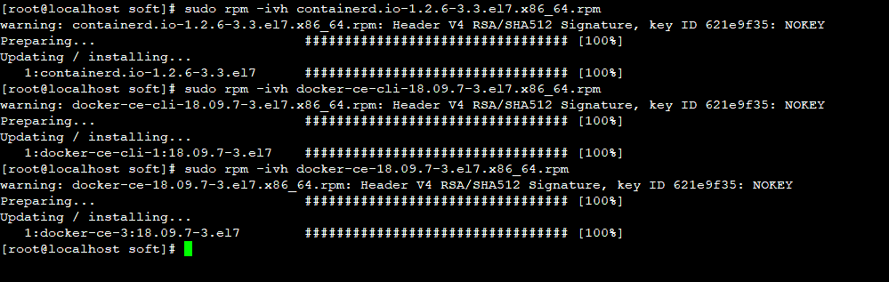 docker rpm安装效果图
